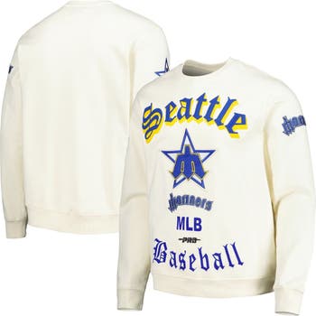 PRO STANDARD Men's Pro Standard Cream Seattle Mariners Retro Old English  Pullover Sweatshirt
