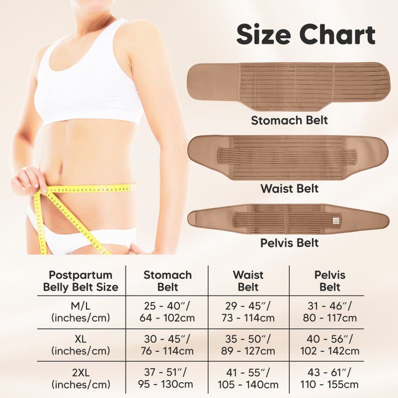 Shop Keababies Revive 3-in-1 Postpartum Recovery Support Belt In Warm Tan