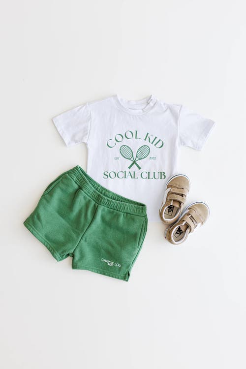 Shop Charlie Lou Baby ® Cool Kid Athleisure Shorts With Pockets In Green