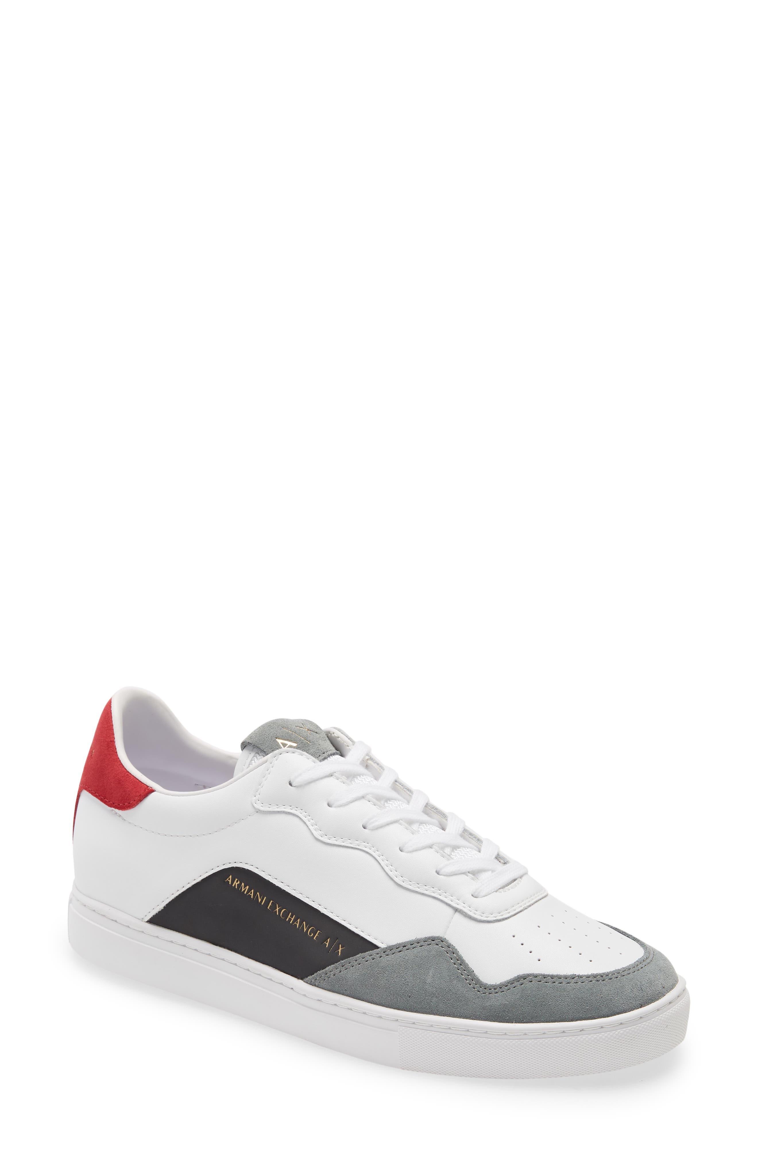 armani exchange white shoes