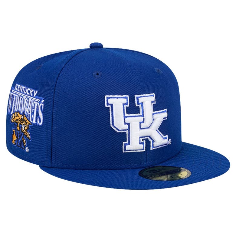 Shop New Era Royal  Kentucky Wildcats Throwback 59fifty Fitted Hat