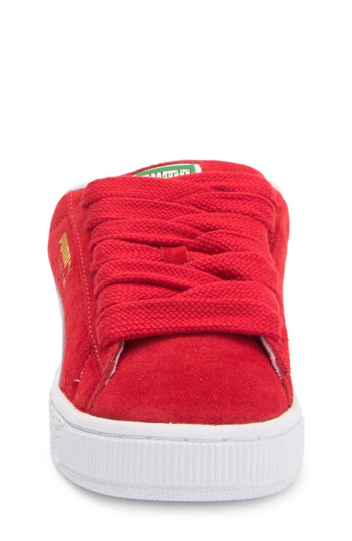 Shop Puma Kids' Suede Xl Sneaker In For All Time Red- White