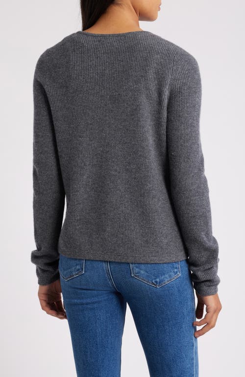 Caslonr Caslon(r) Wool & Cashmere Cardigan In Grey Dark Heather