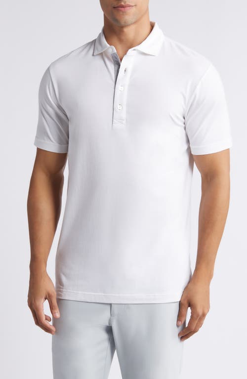 Shop Johnnie-o Linxter Cotton & Lyocell Blend Golf Polo In White