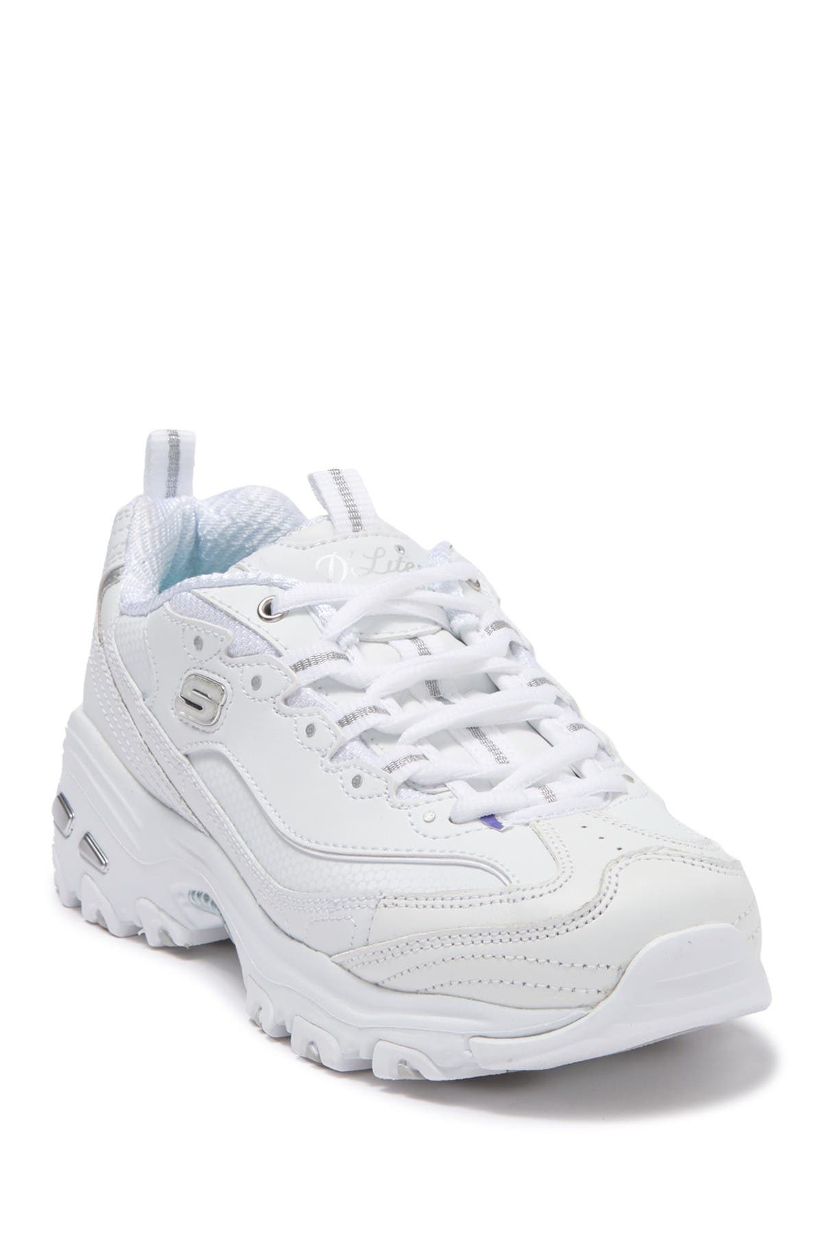 skechers chunky sneakers white