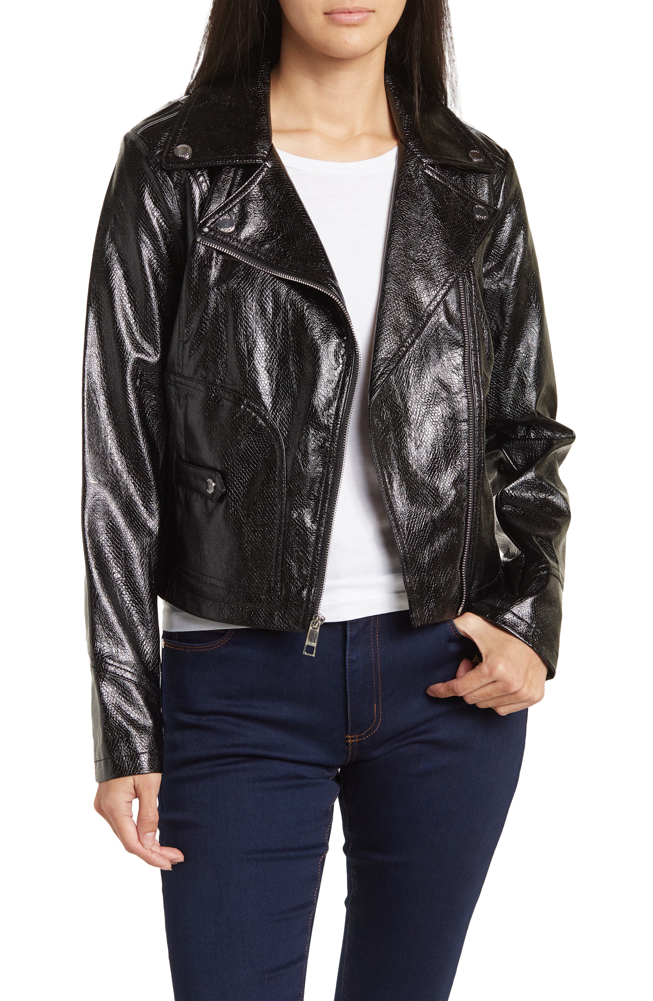 nordstrom rack guess leather jacket