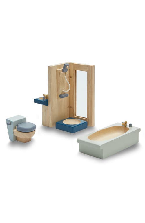 PlanToys Dollhouse Bathroom Furniture - Orchard in Blue at Nordstrom