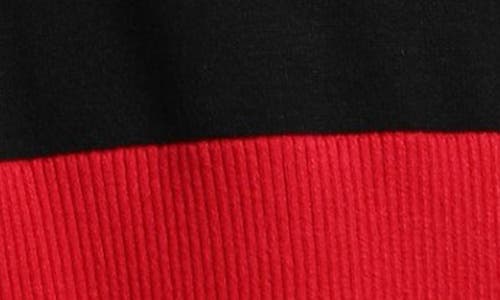 Shop Apny Colorblock Pullover In Black/red