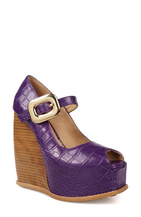 Philipah Peep Toe Platform Wedge Sandal (Women)