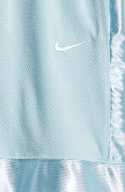 Shop Nike Kids' Dri-fit Elite Basketball Shorts In Glacier Blue/white