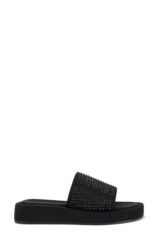 Azalea Wang Islandtime Platform Slide Sandal In Black