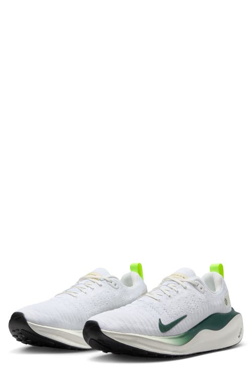 Nike ZoomX InfinityRN 4 Running Shoe White/Pro Green/Volt/Sail at Nordstrom,
