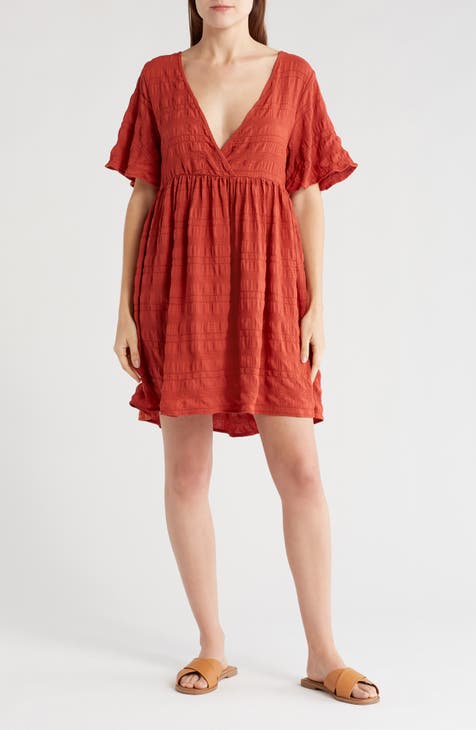Textured Tunic Cover-Up Dress
