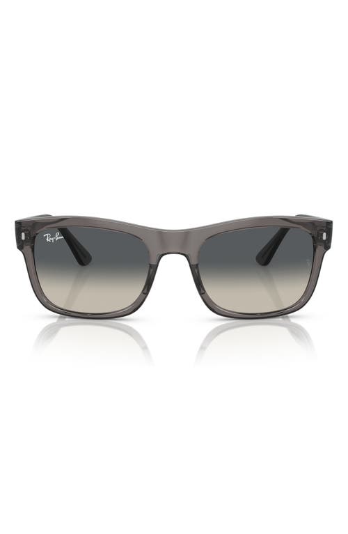Ray-Ban 56mm Gradient Square Sunglasses in Grey Flash at Nordstrom