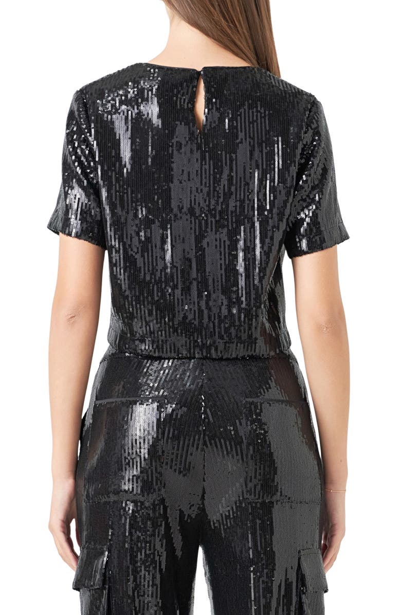 Endless Rose Sequin Crop Top Nordstrom