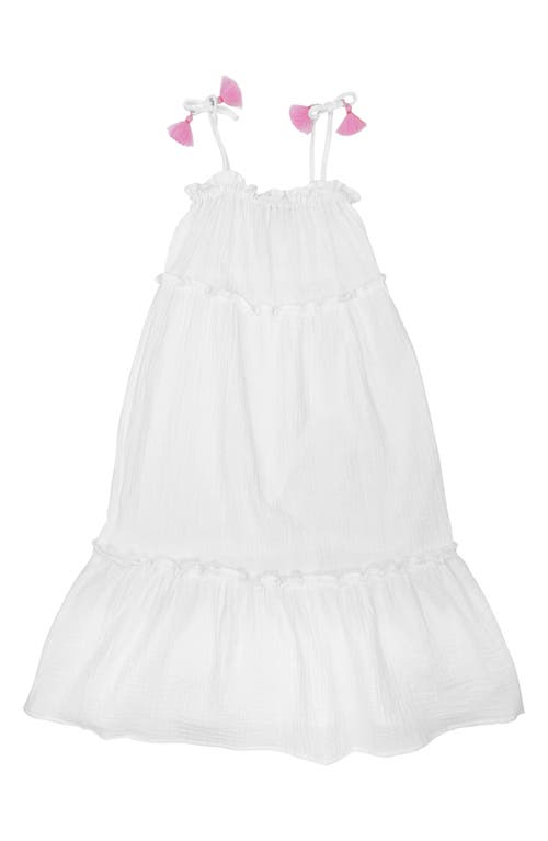 Feather 4 Arrow Kids' Solstice Tiered Cotton Gauze Sundress White at Nordstrom,