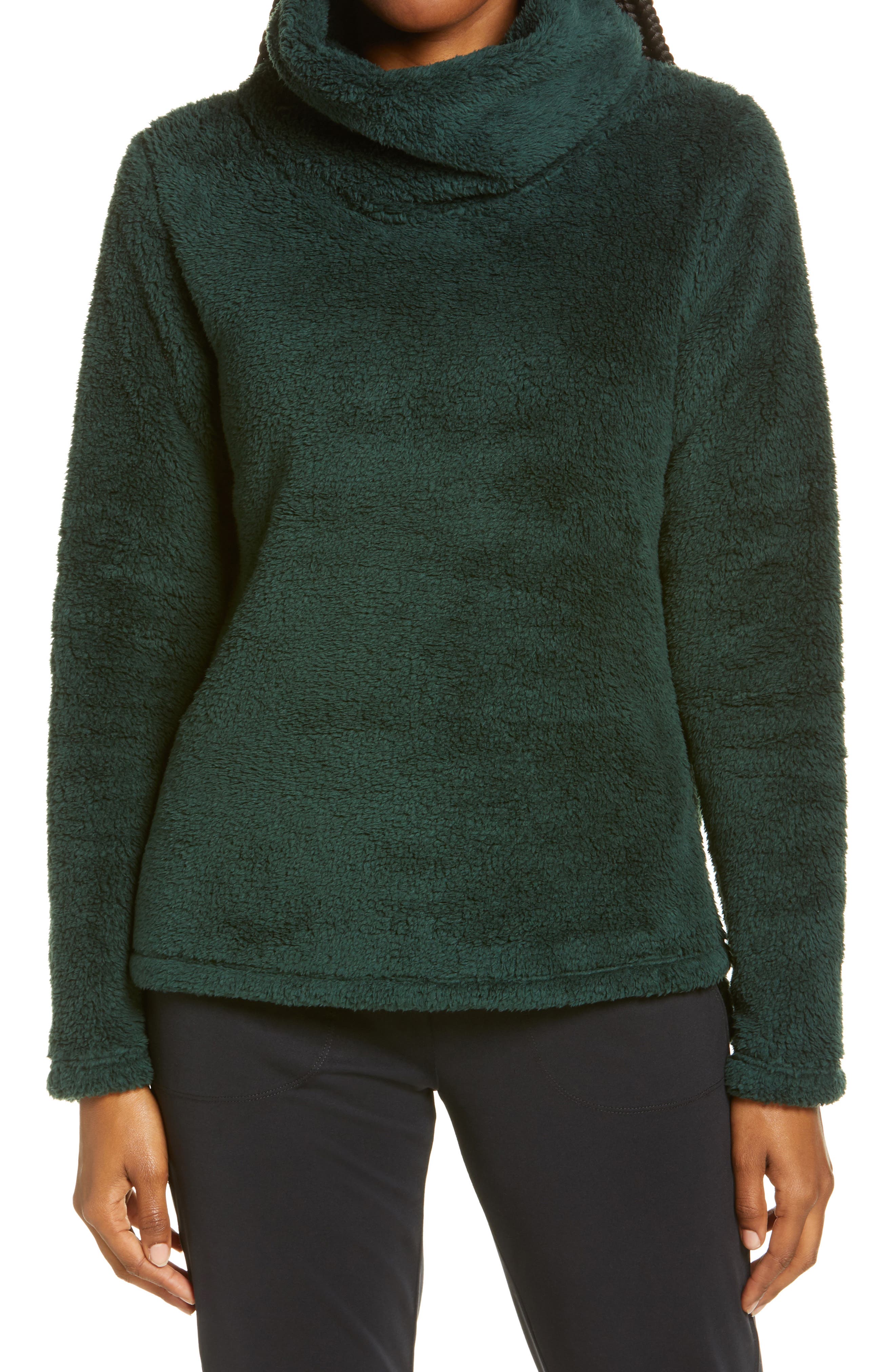 zella harmony fleece crewneck pullover