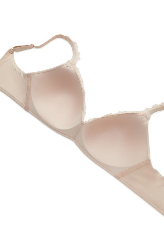 Wacoal Softly Styled Lace-trim Contour Bra In Rose Dust