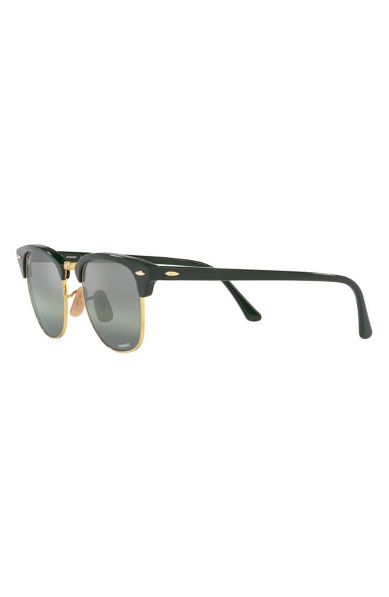 Ray Ban 55mm Square Clubmaster In Green
