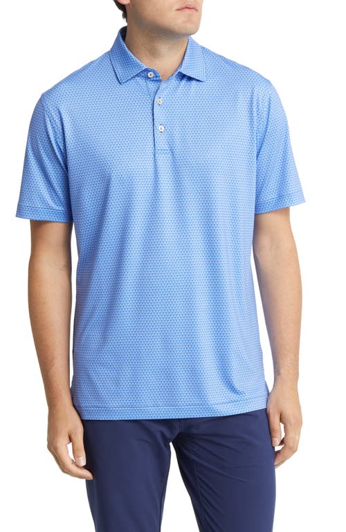 Peter Millar Berry Neat Performance Polo in Sapphire