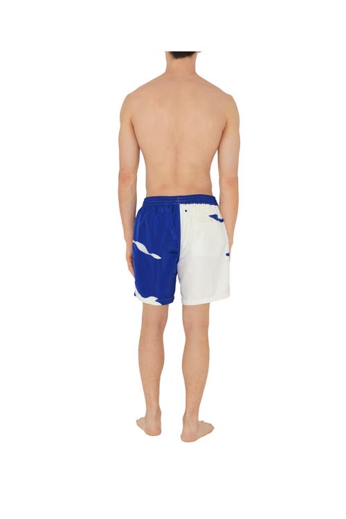 Shop Burberry Ekd Swim Shorts In Knight