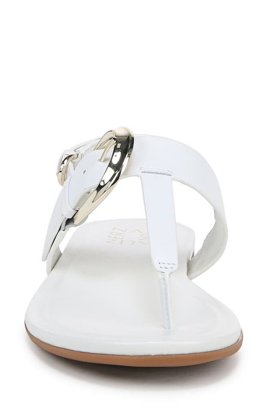 Shop Naturalizer Taylor Slingback Flip Flop In White Leather