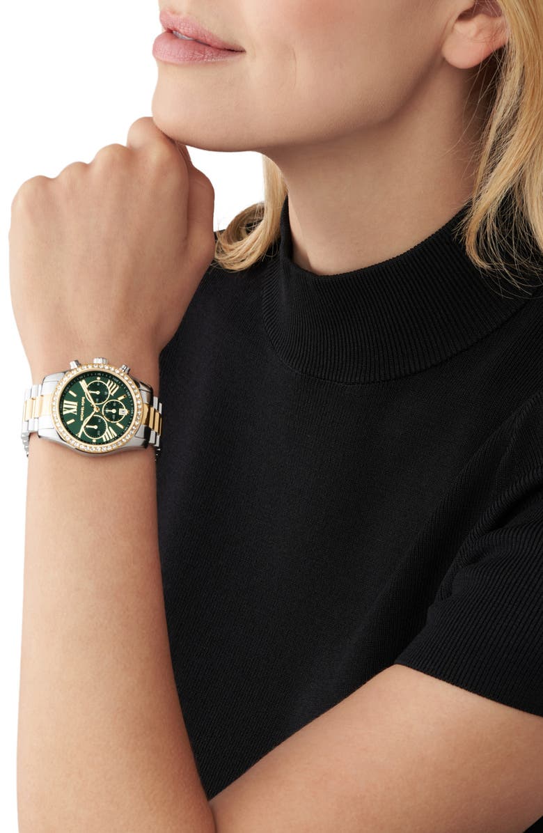Michael Kors Lexington Lux Pavé Chronograph Bracelet Watch, 38mm | Nordstrom