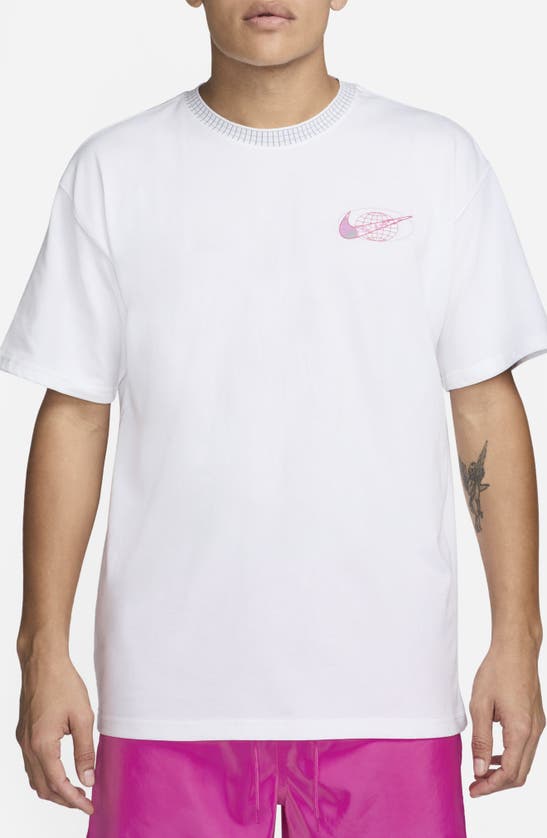 Shop Nike Max90 Swoosh Graphic T-shirt In White