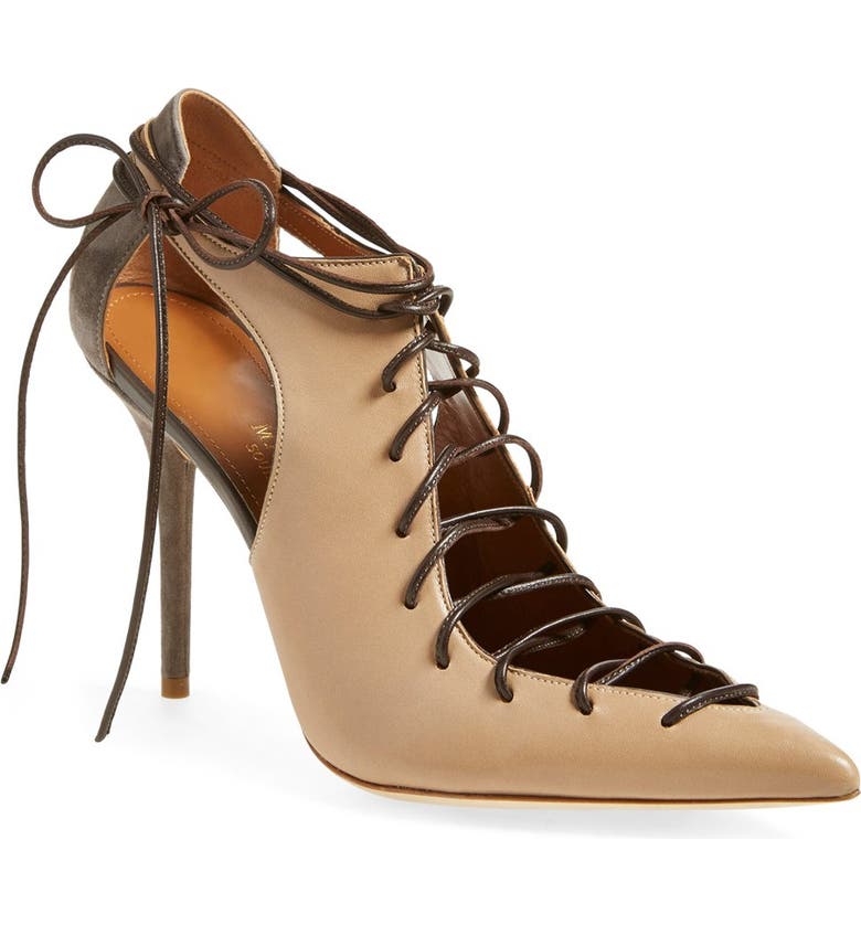 Malone Souliers 'Montana' Lace-Up Pointy Toe Pump (Women) | Nordstrom