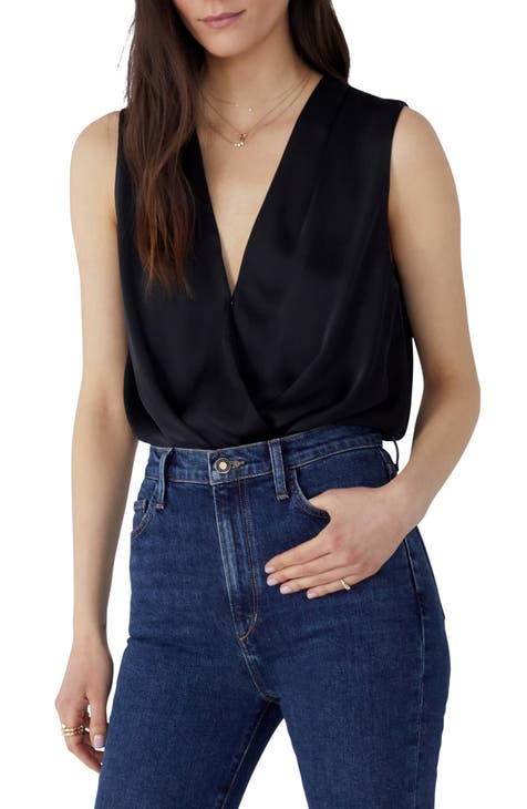 The Date Sleeveless Wrap Blouse