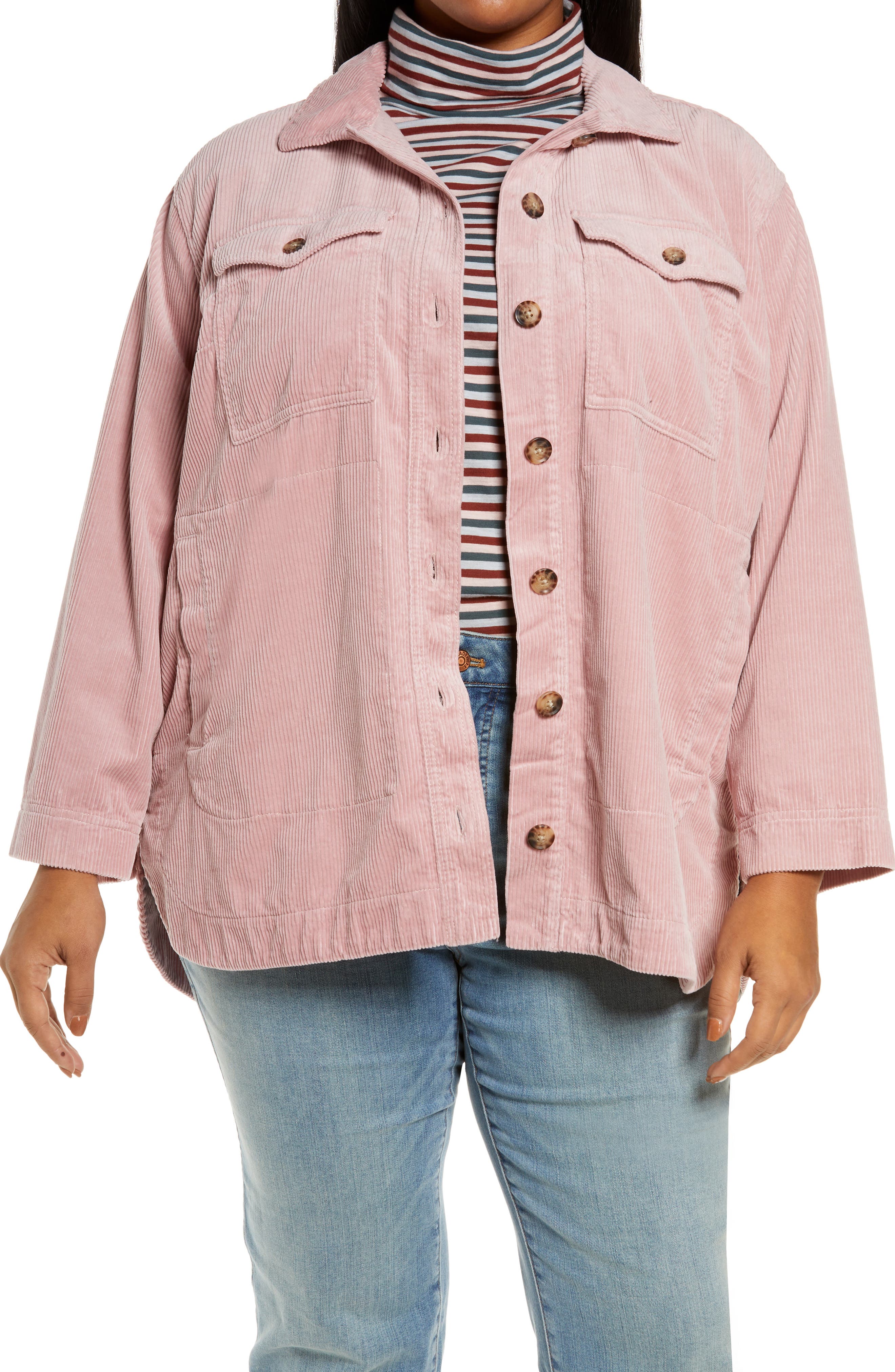 hot pink plus size jacket