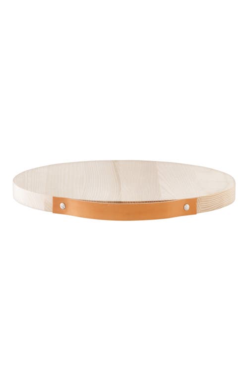 Lsa Utility Board With Leather Handle In Ash/brown