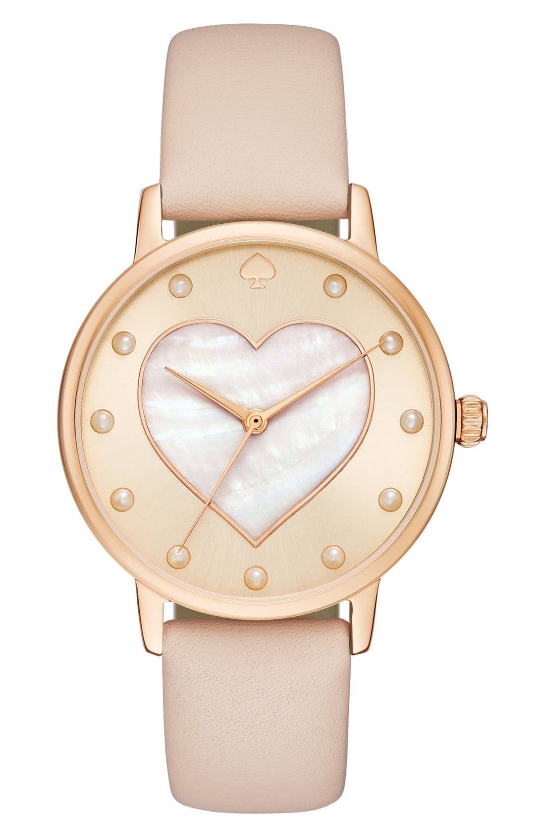 kate spade new york metro motherofpearl heart watch, 34mm Nordstrom