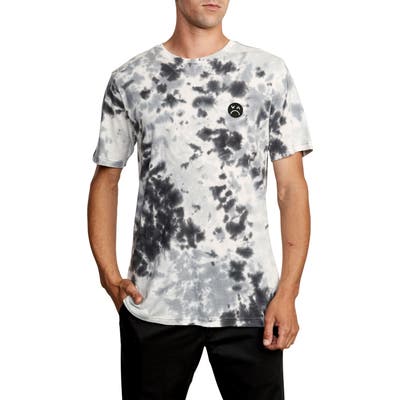 Rvca Happy Sad Tie Dye T-Shirt, Black