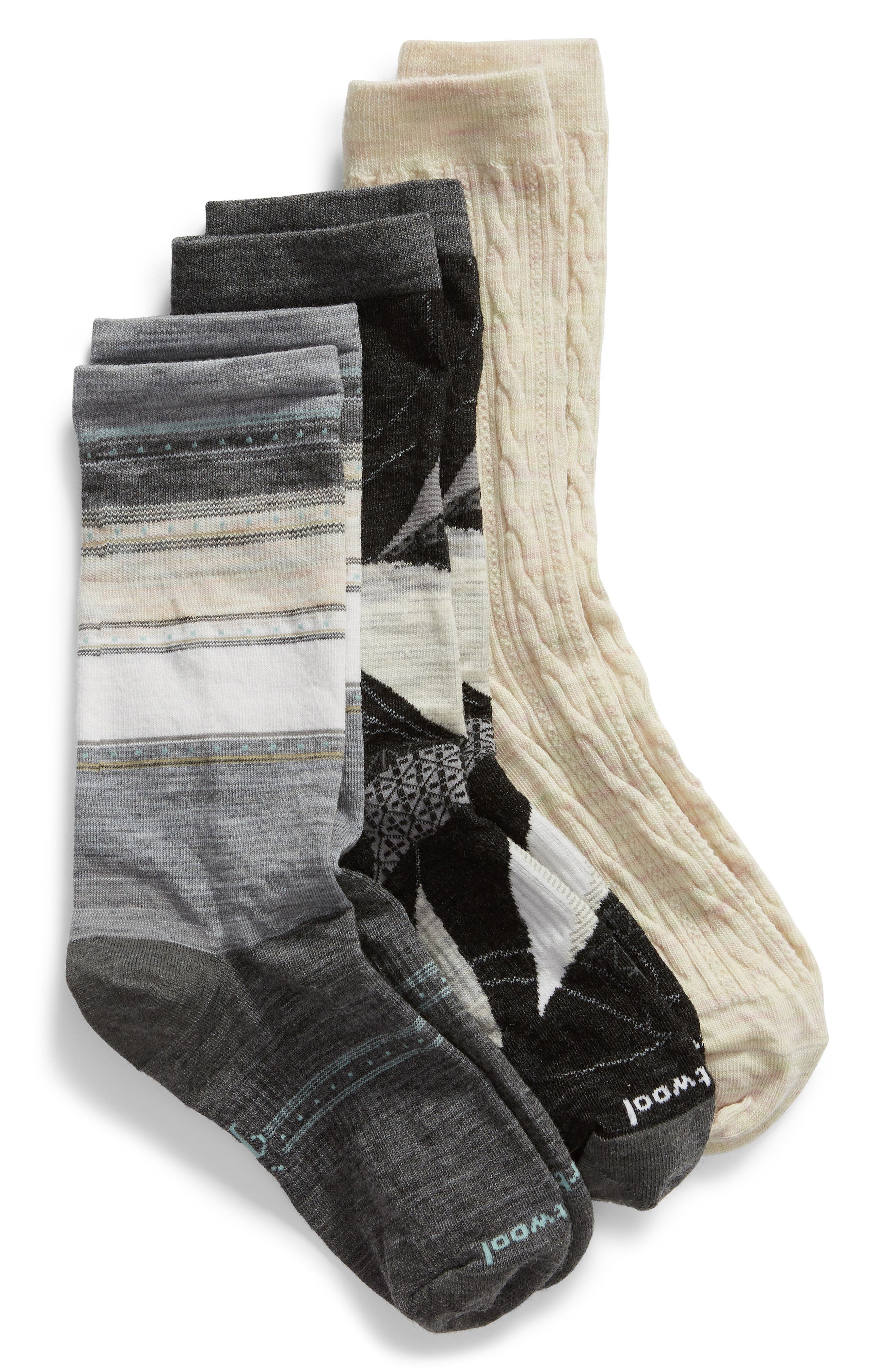 Smartwool 3Pack Crew Socks Nordstrom