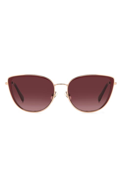 Kate Spade New York Staci 56mm Gradient Cat Eye Sunglasses In Red