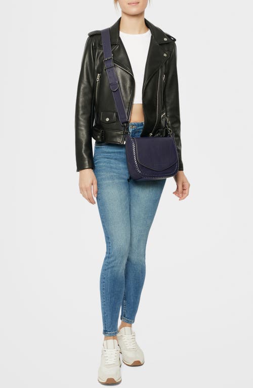 Aimee Kestenberg All For Love Leather Crossbody Bag In Navy