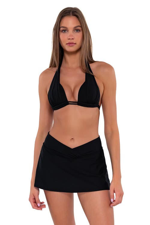 Shop Sunsets Summer Lovin' Swim Skirt In Black