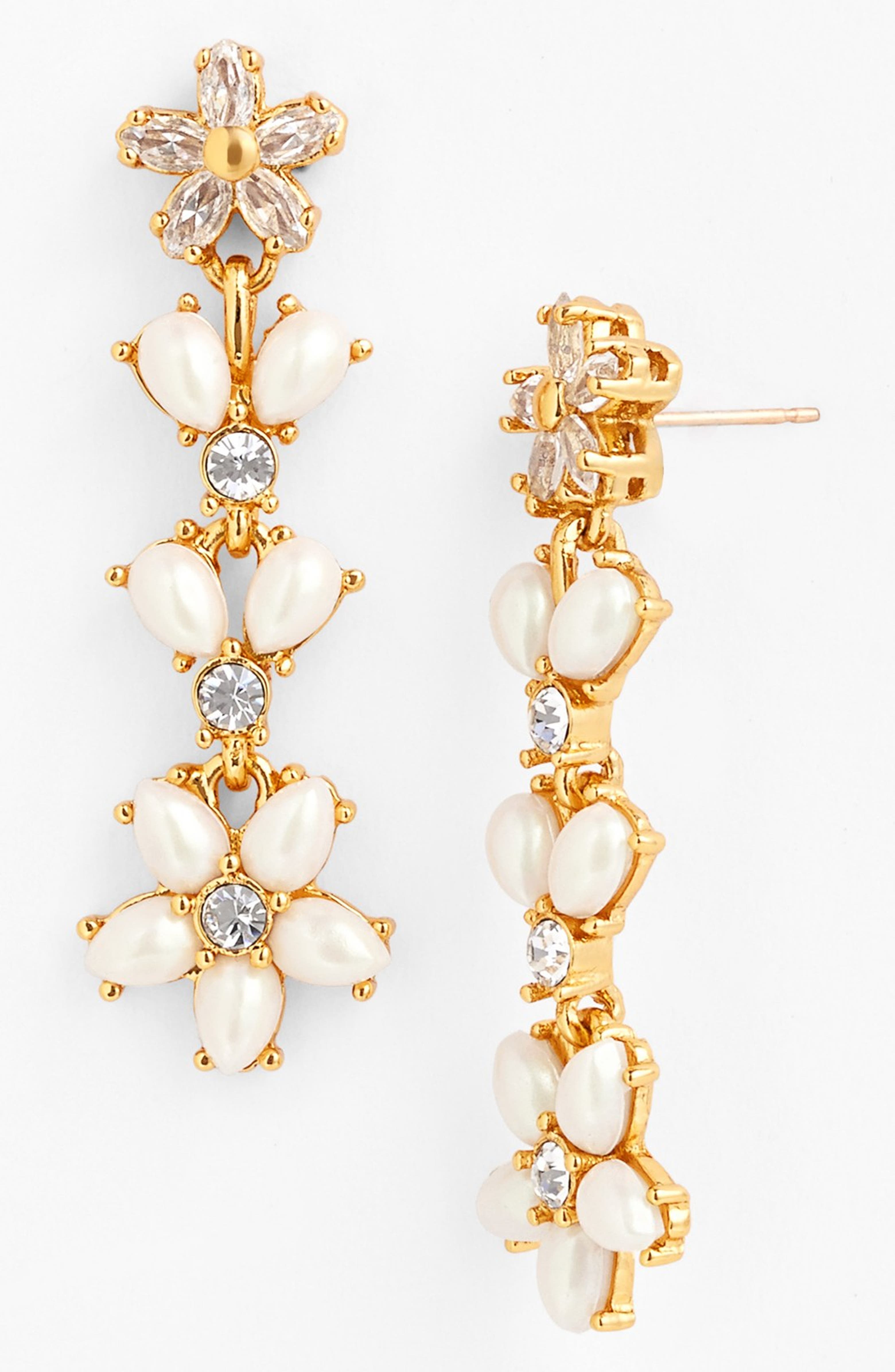 kate spade new york 'mini bouquet' linear earrings | Nordstrom