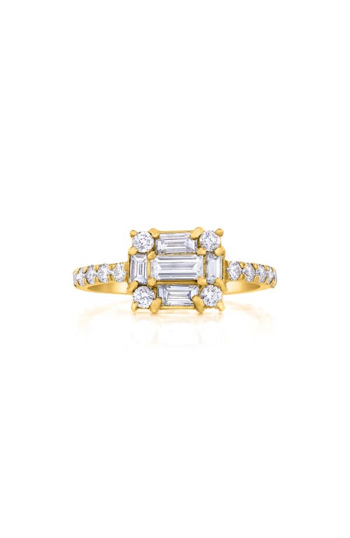Mindi Mond Clarity Cube Diamond Ring in 18K Yellow Gold at Nordstrom, Size 6.75