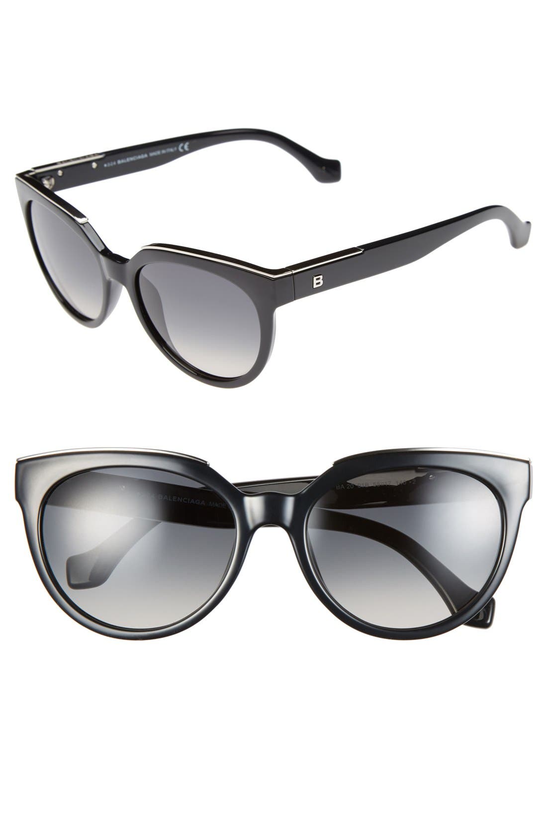 Balenciaga Paris 55mm Sunglasses Nordstrom
