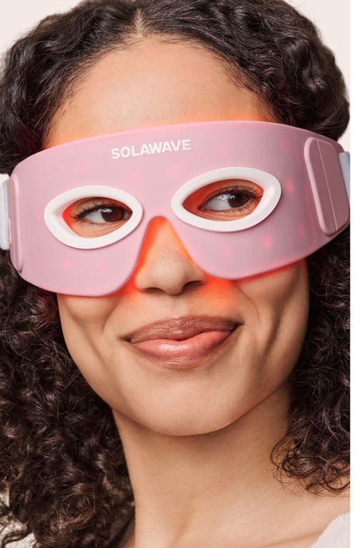 Solawave Eye Recovery Pro Led Light Therapy Eye Mask In Pink