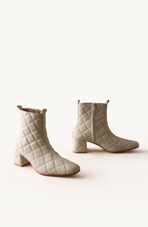 Shop Huma Blanco Belen Quilted Boot In Quilted Bone