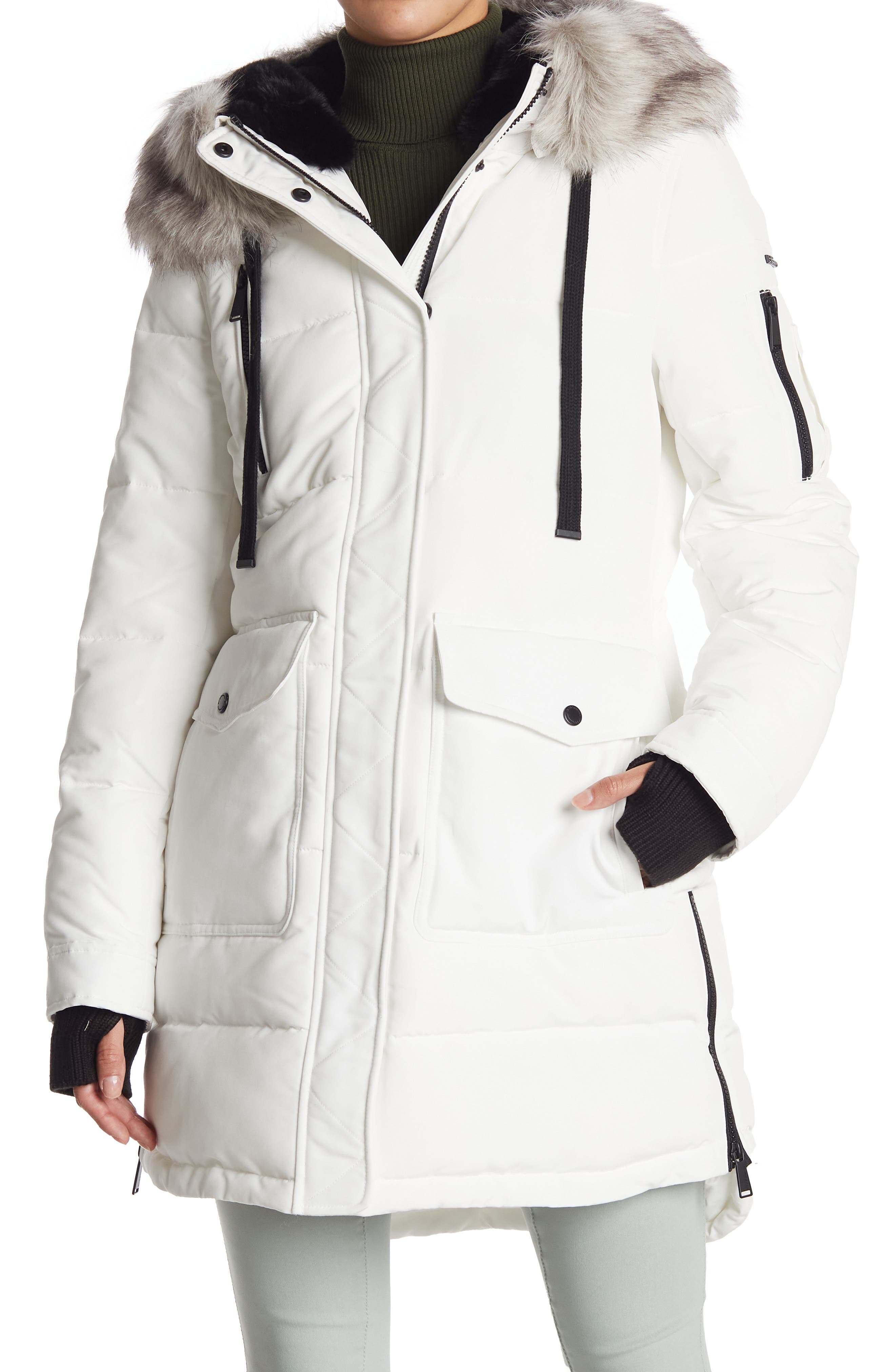 white down long coat