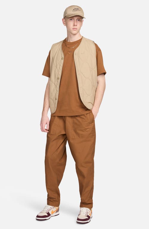 Shop Nike Sportswear Club Barcelona Woven Cotton Pants In British Tan