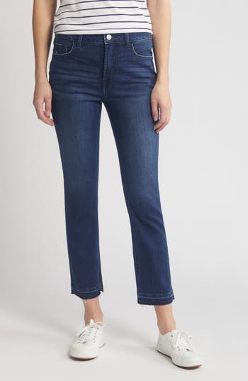 Jen7 By 7 For All Mankind Release Hem Ankle Straight Leg Jeans In Destiny Falls