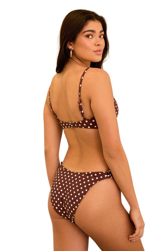 Shop Dippin Daisys Lucy Bottom In Dotted Brown