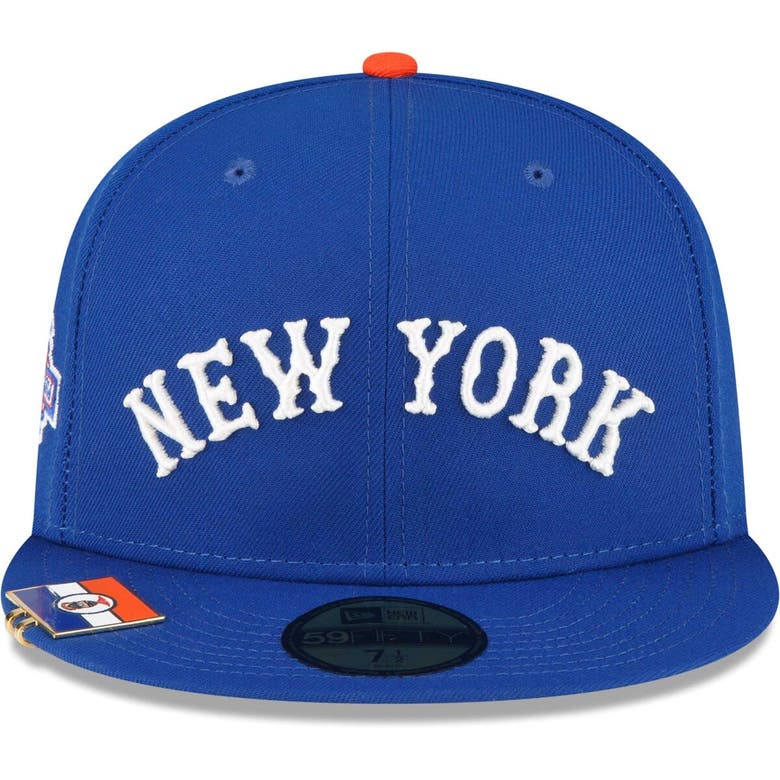 Shop New Era Royal New York Yankees City Flag 59fifty Fitted Hat