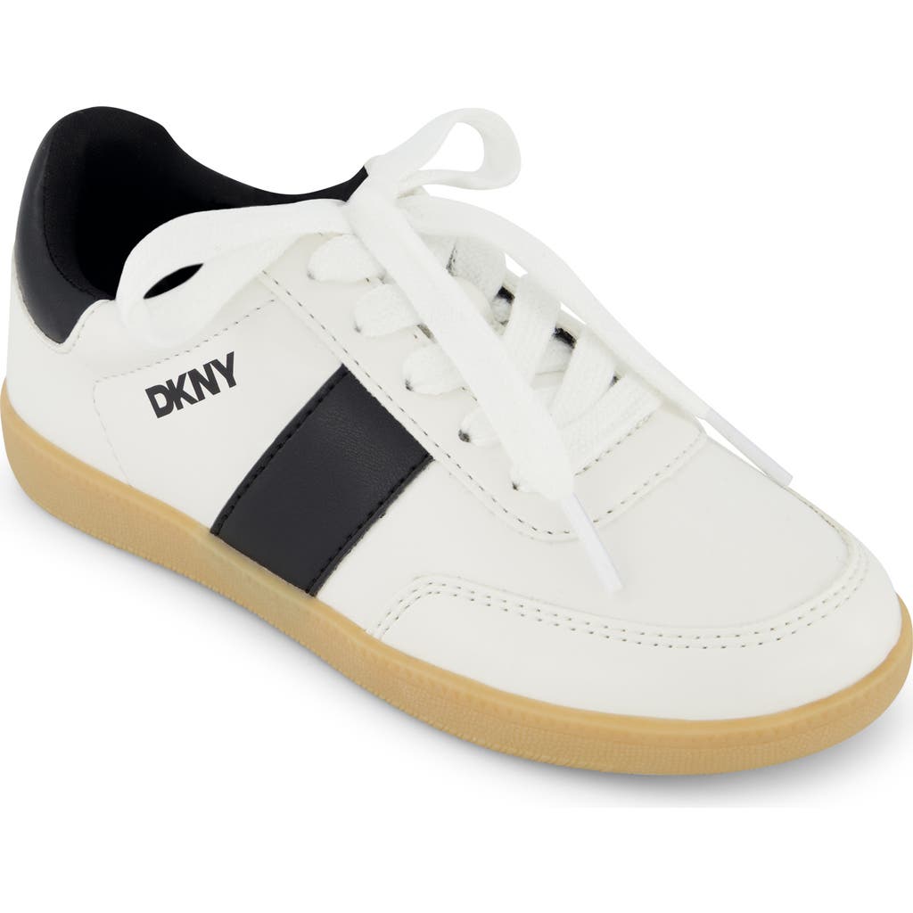 Dkny Kids' Dylan Damian Low Top Sneaker In White