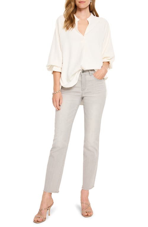 NIC + ZOE NIC+ZOE FRAYED ANKLE DEMI BOOTCUT JEANS 